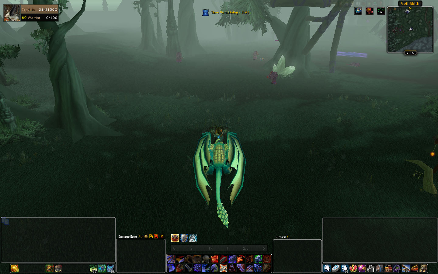 My raid UI out of combat