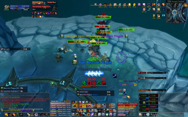 My UI in raid combat