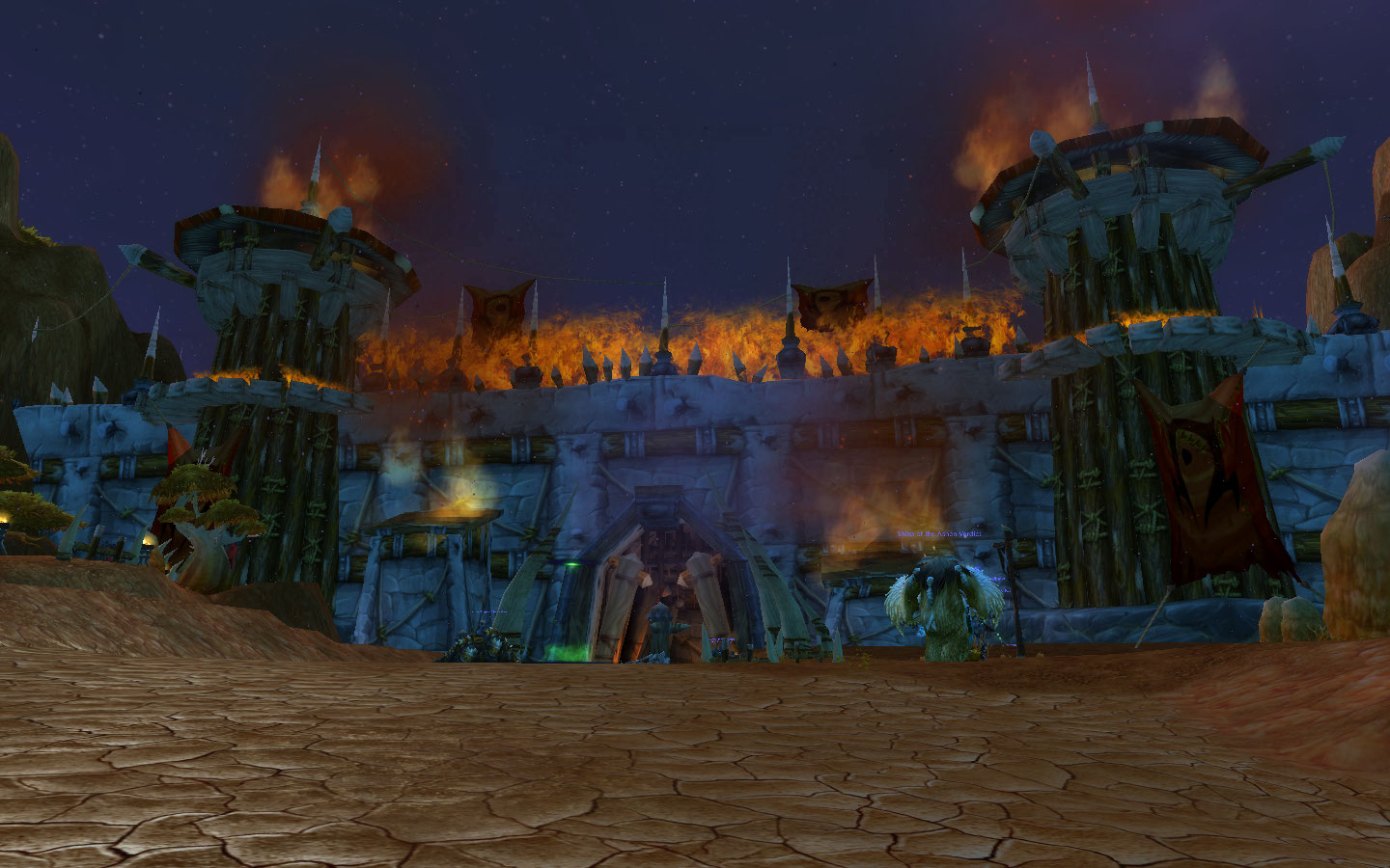 Orgrimmar burning