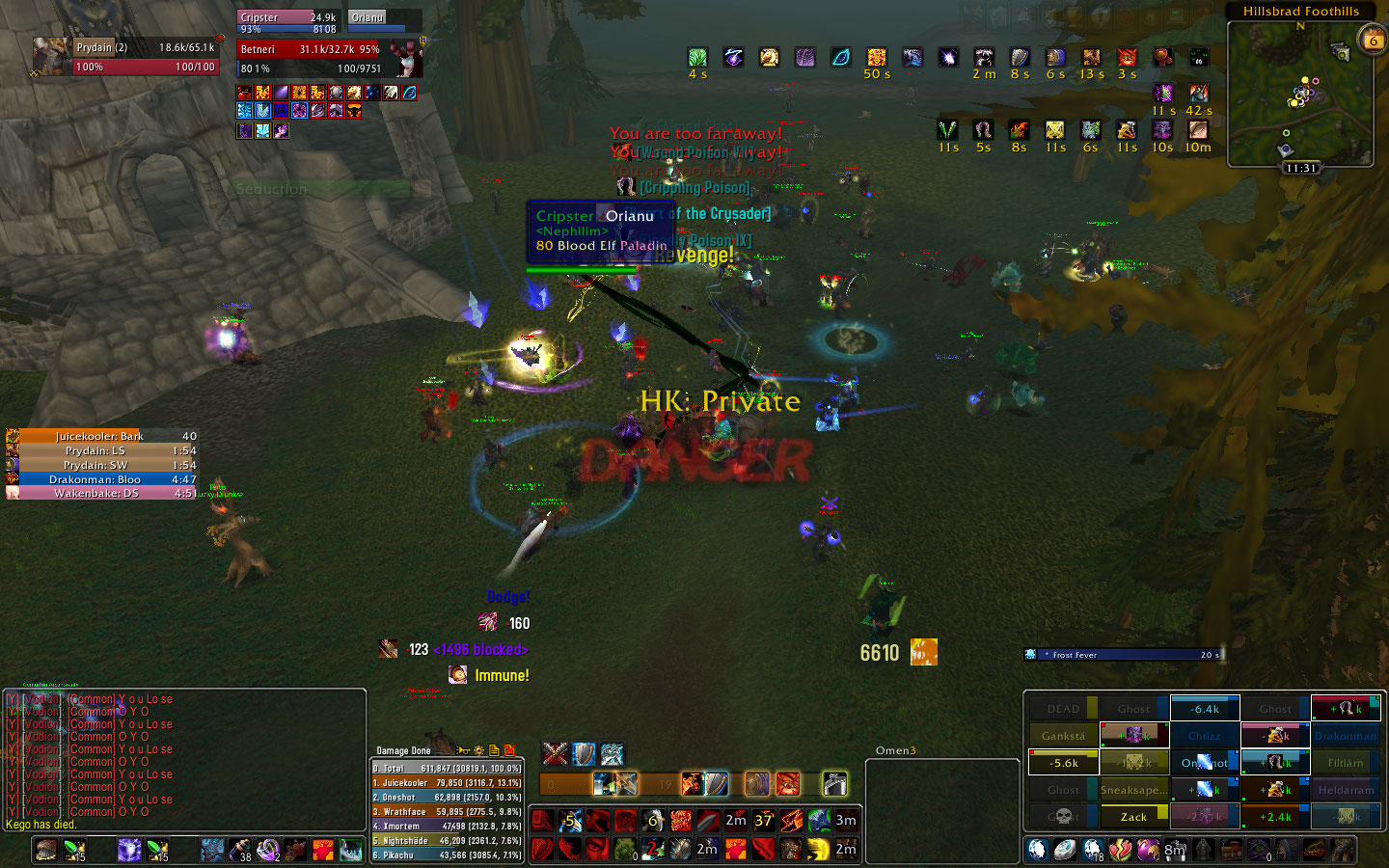 World PvP at Tarren Mill/Southshore