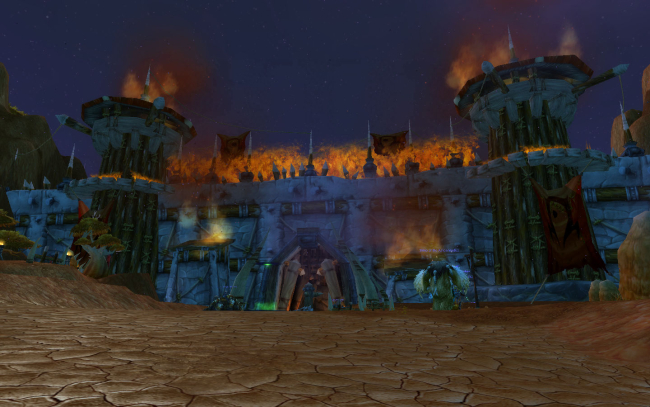 Orgrimmar burning