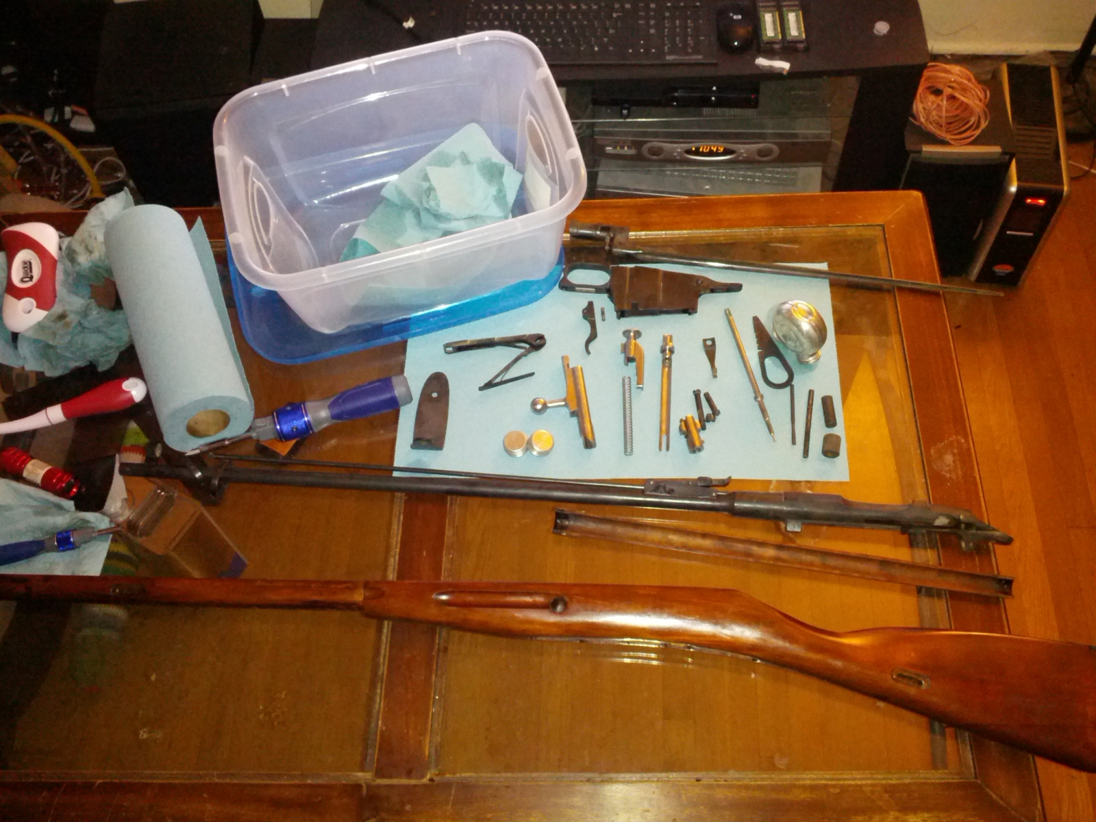 Mosin Pieces Cleaned - Stock cleaned by Murphy's