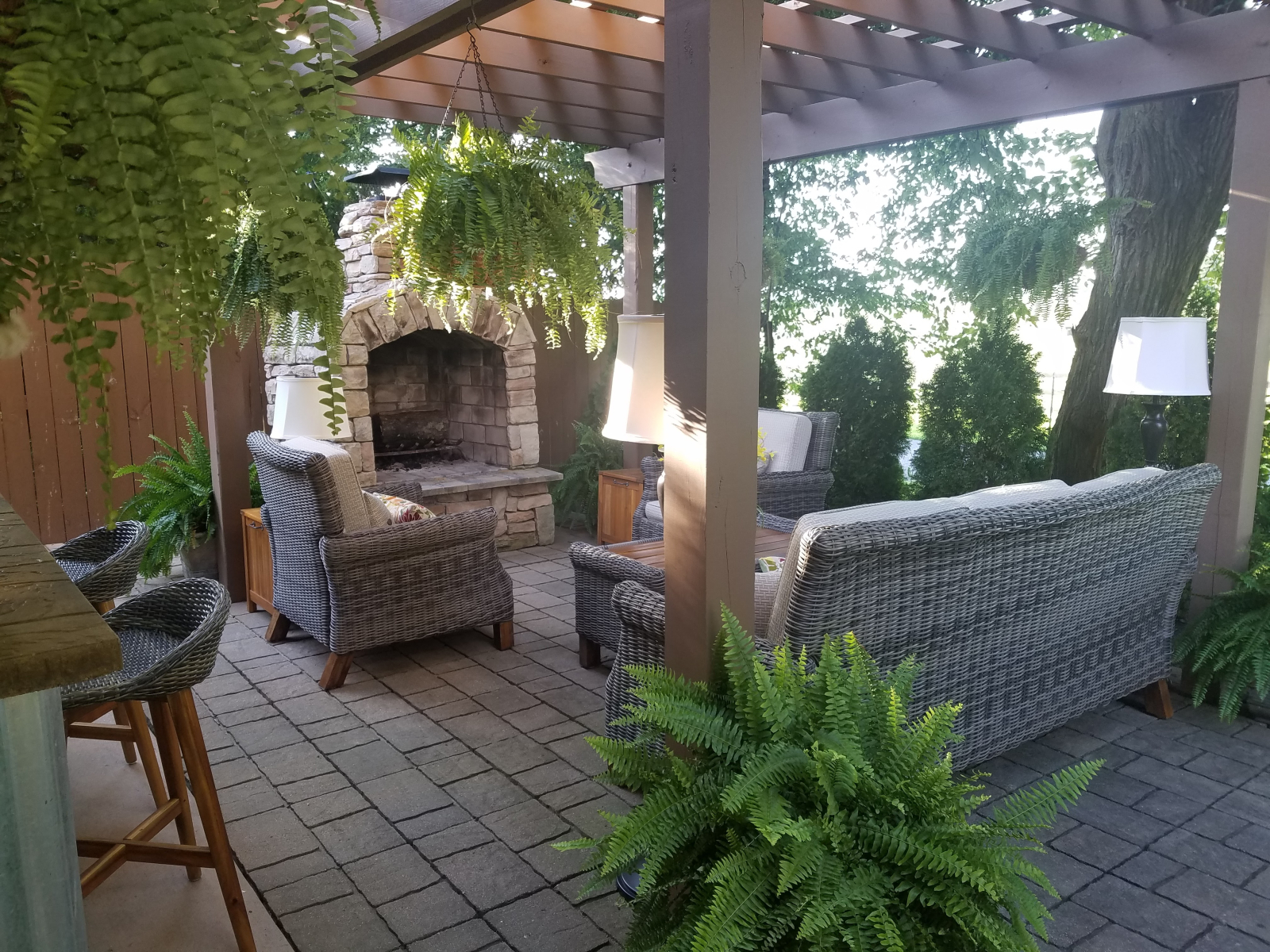 Outdoor sitting place
