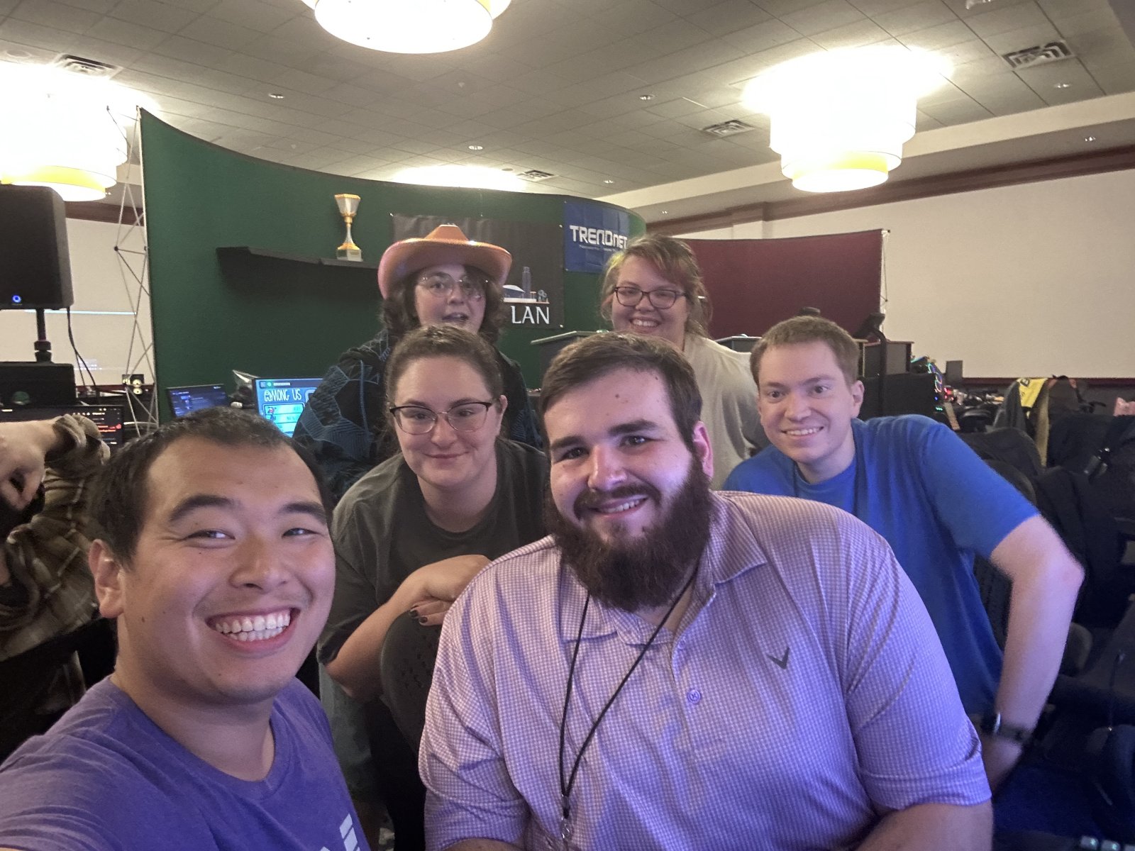 Group selfie at BYOC hall