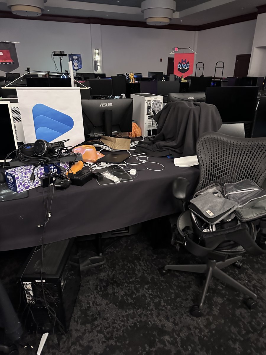 Attendee's Gaming Setup