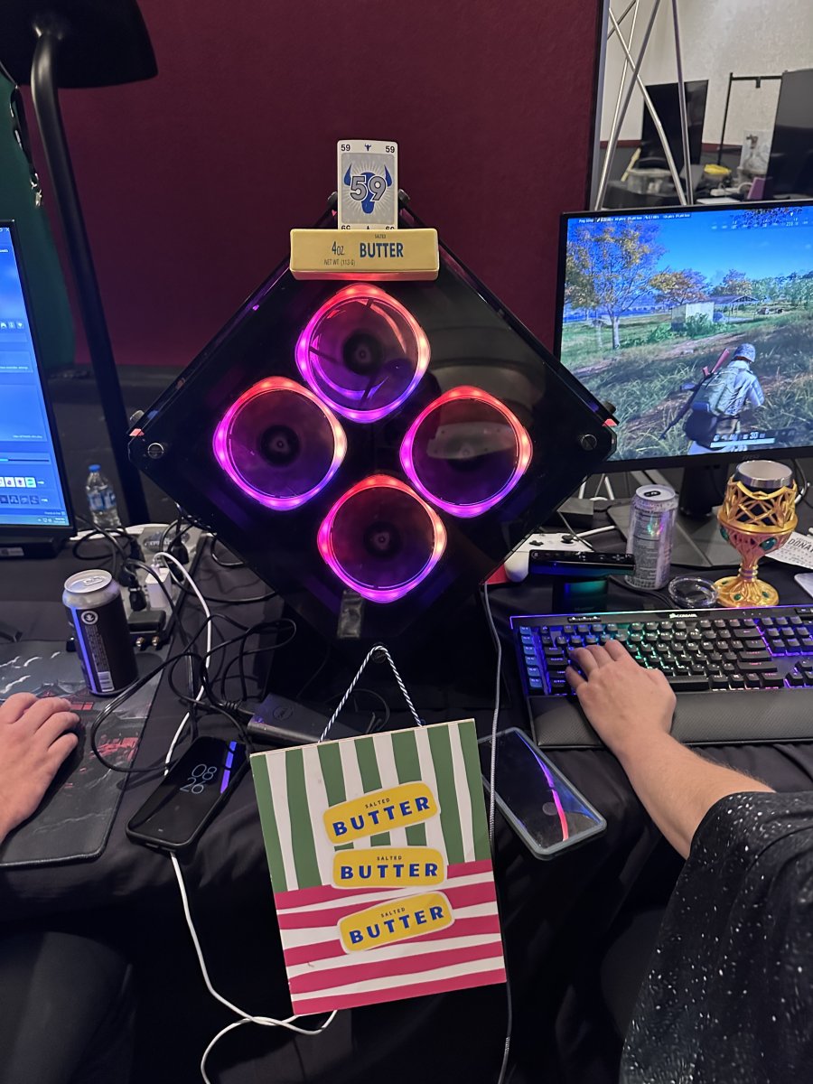 Gaming Setup with RGB Lighting