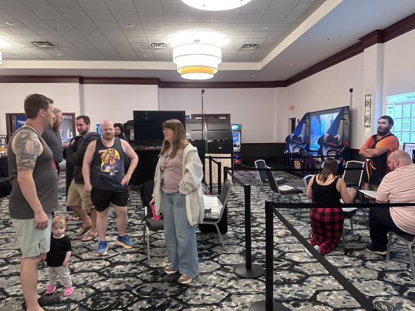 Arcade and tabletop gaming area