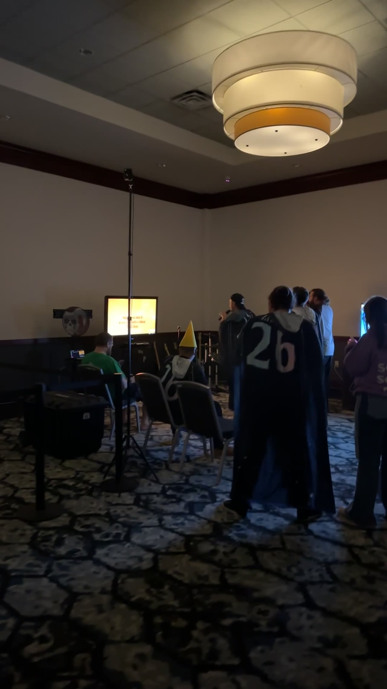 Participants at a VR Gaming Station