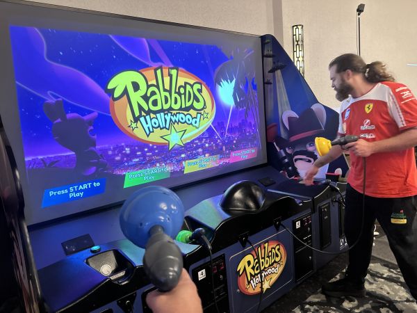 Rabbids Hollywood arcade game cabinet