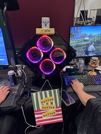 Gaming Setup with RGB Lighting